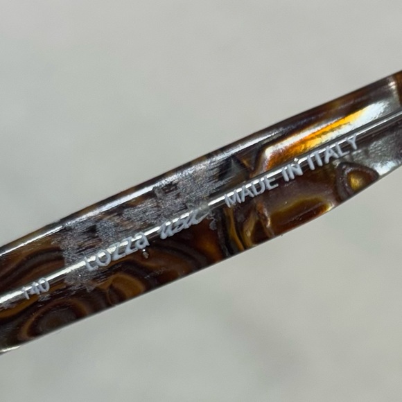 Lozza Mod 5005 Italian Designer Sunglasses Brown Swirl Clear Frame UV400 - Picture 2 of 7